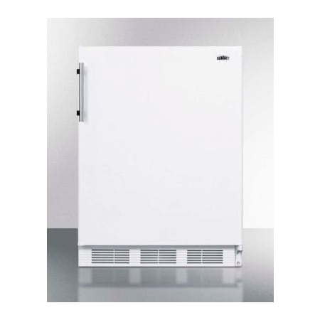 Summit Appliance Div. Summit-ADA Compliant Built-In Undercounter Refrigerator-Freezer, 5.1 Cu. Ft., 24" Wide CT661WBIADA